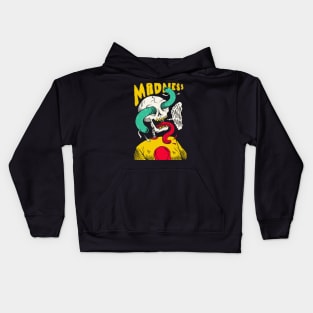 Madness Is My Middle Name // Gnarly Skeleton Drawing Kids Hoodie